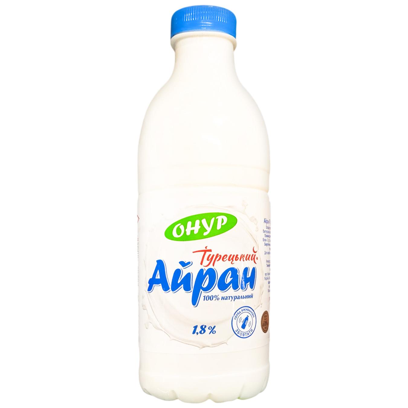 Айран Онур Турецький 1,8% 1л — фото продукту