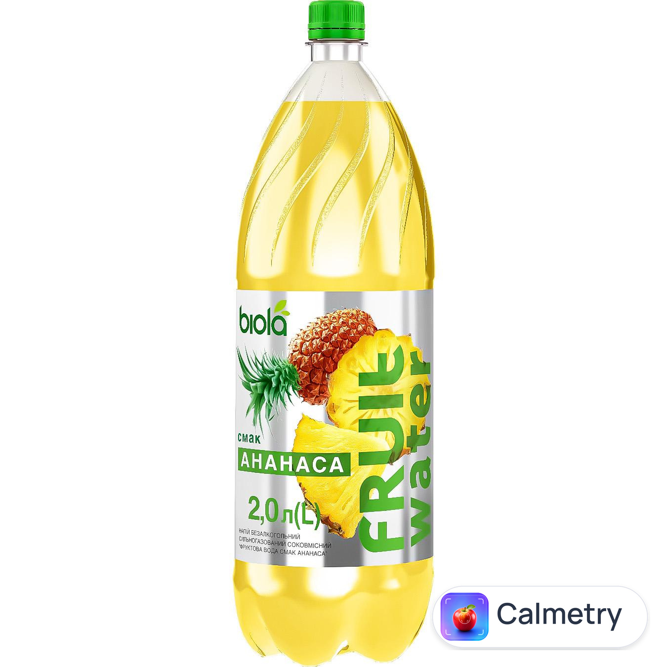 Напій газований Biola Fruit Water Ананас 2л