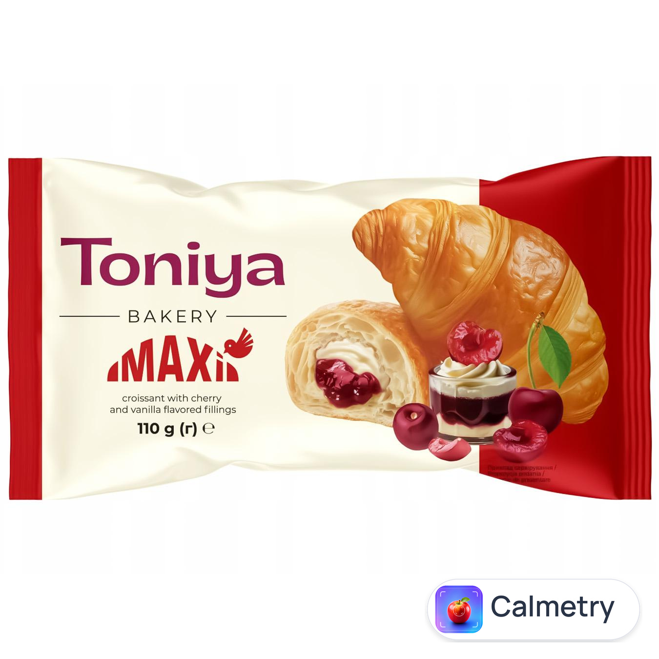 Круасан Toniya Maxi вишня та ваніль 110г — фото продукту