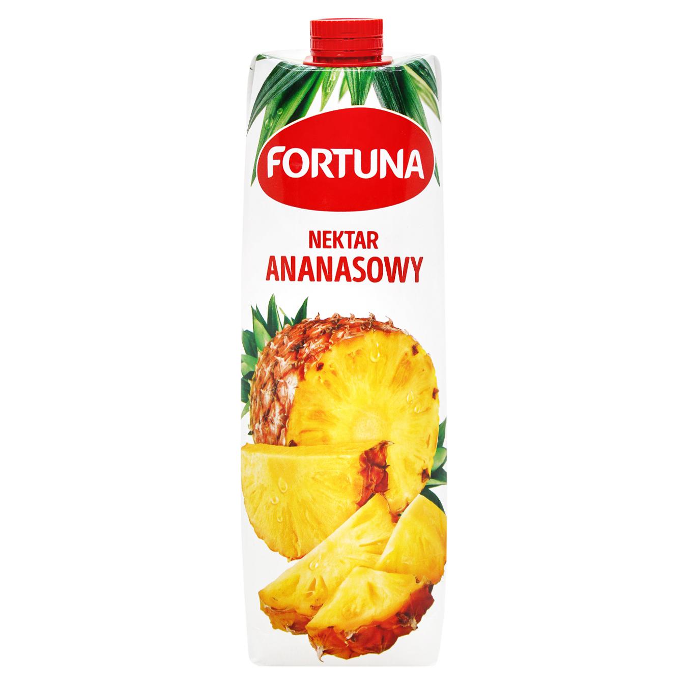 Нектар Fortuna ананас 1л — фото продукту