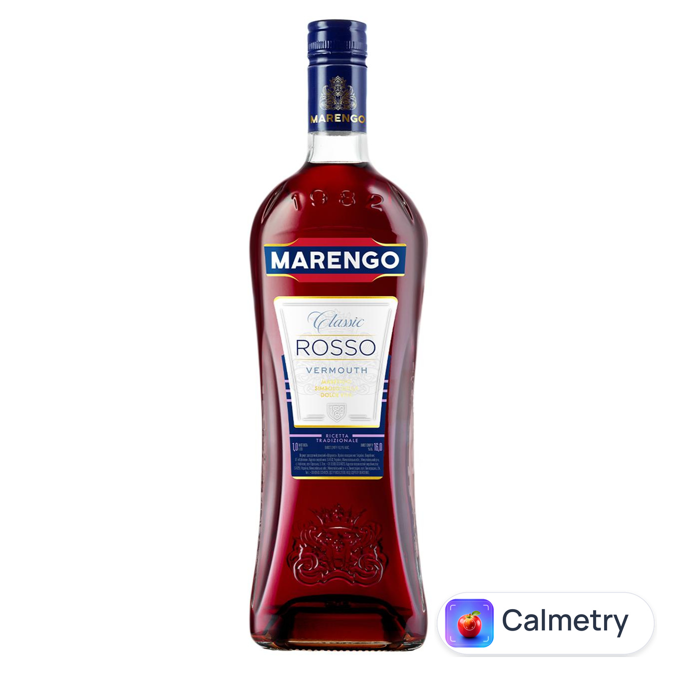 Вермут Marengo Rosso рожевий десертний 16% 1л — фото продукту