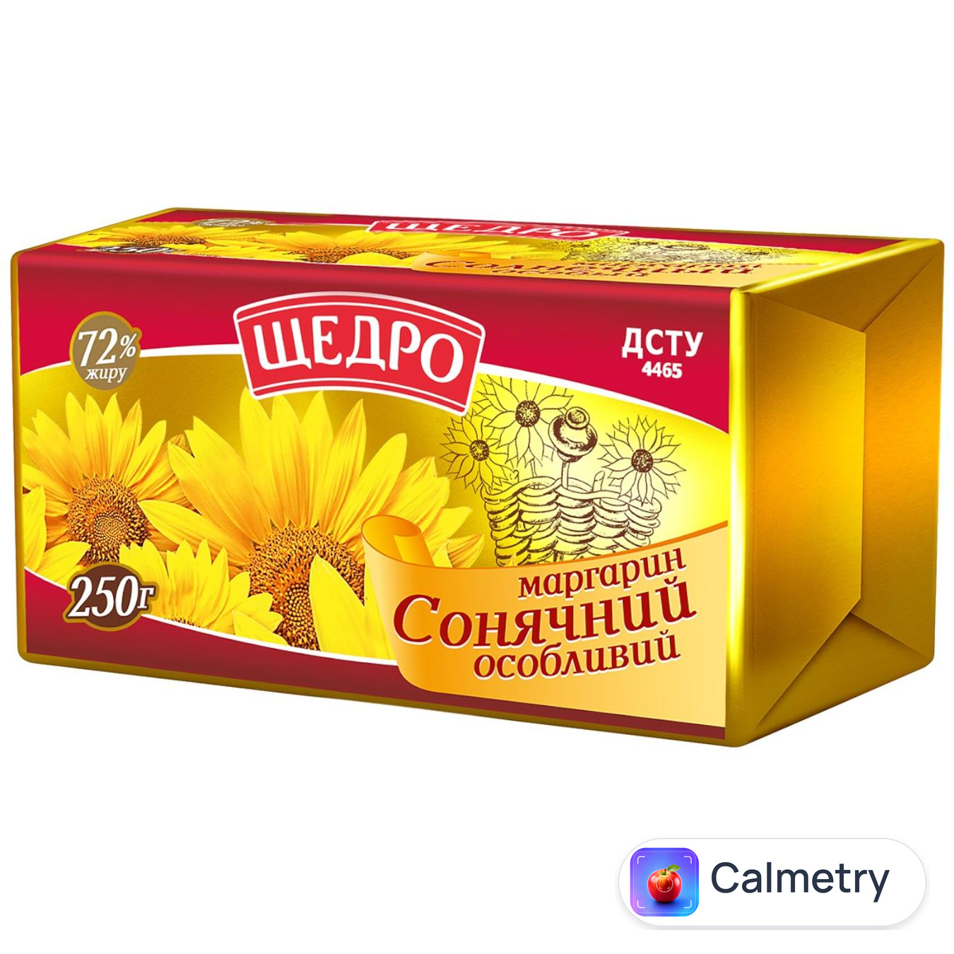 Маргарин Щедро Сонячний особливий 72% 250г