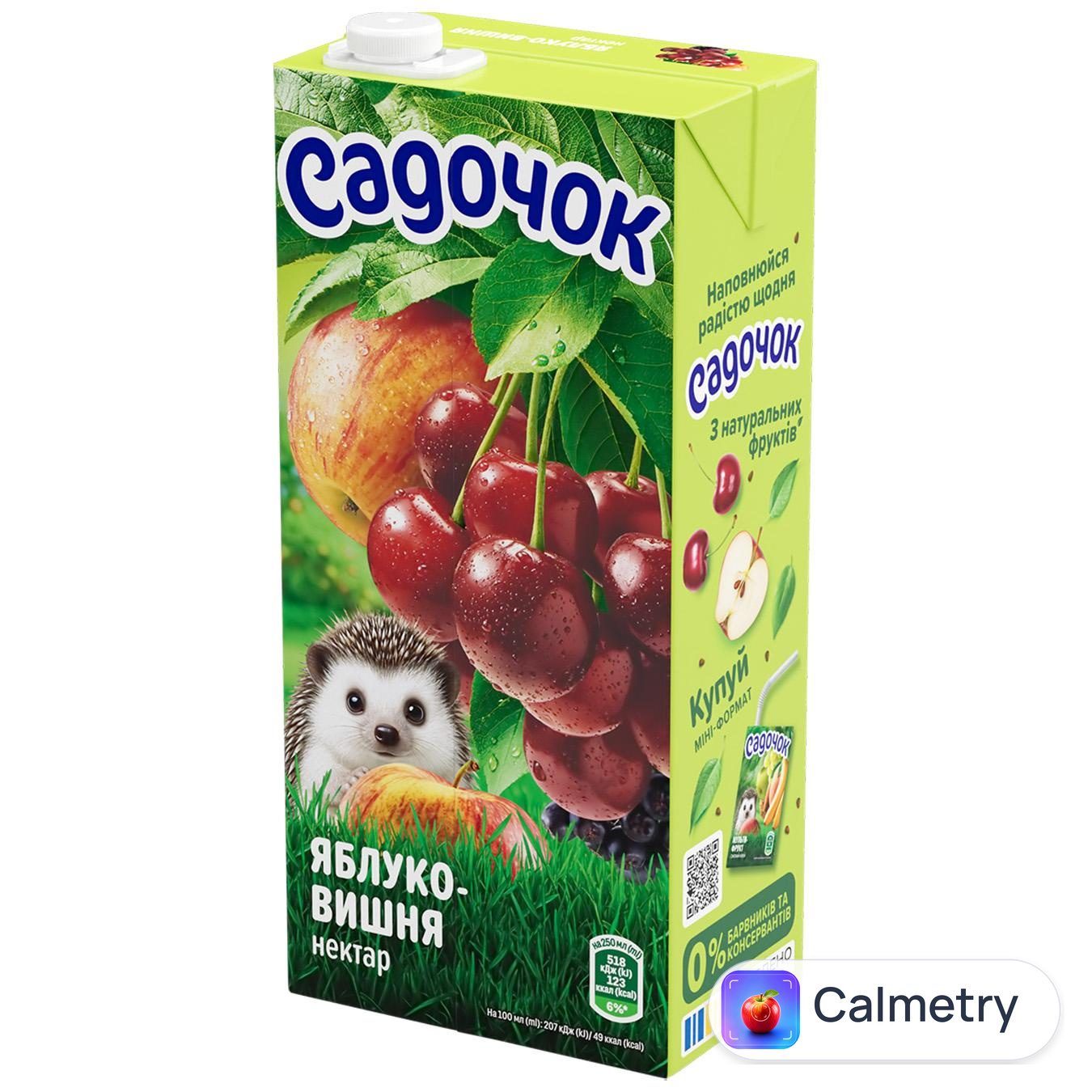 Нектар Садочок яблучно-вишневий 0,95л