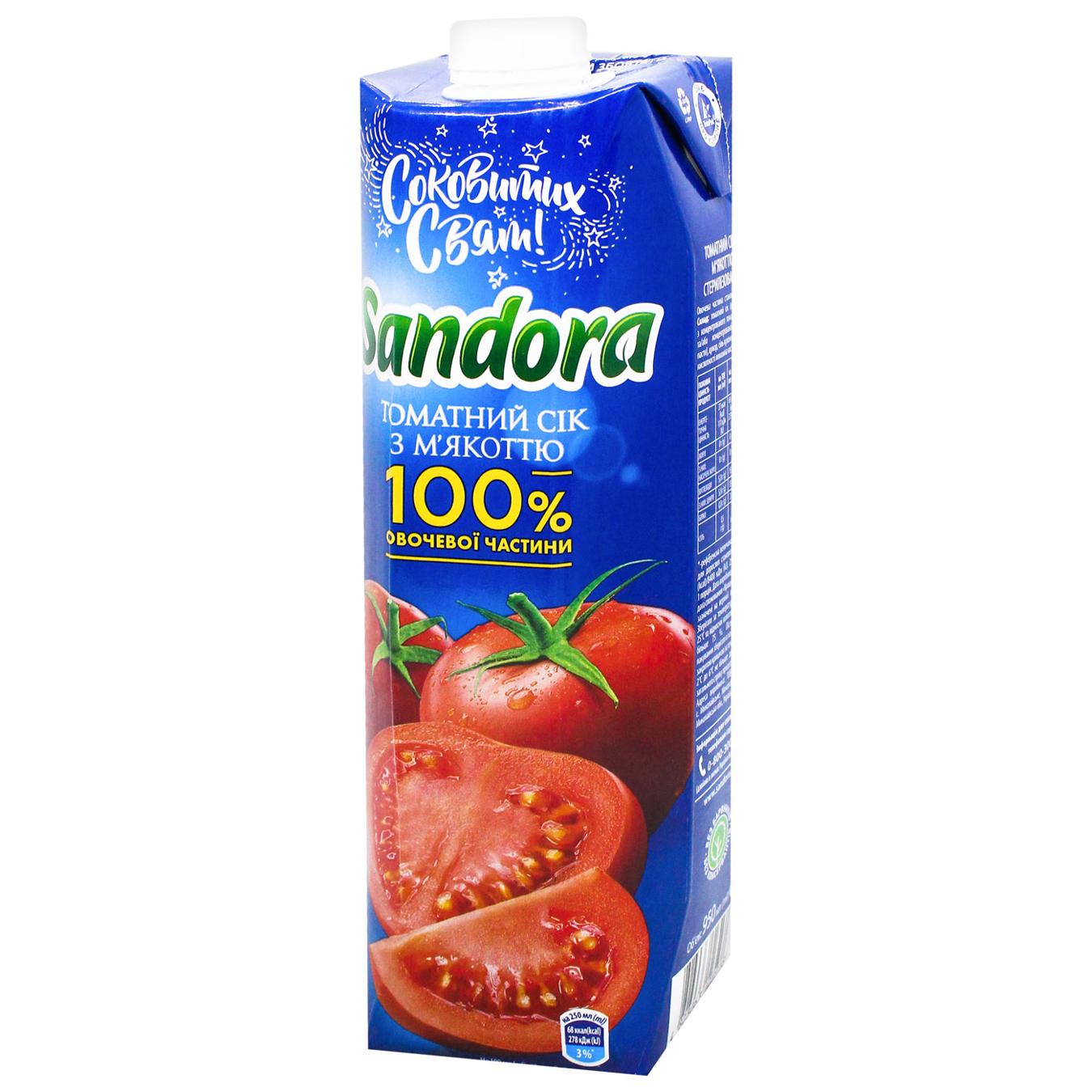 Сік Sandora томатний з сіллю 0,95л — фото продукту