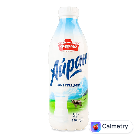 Напій кисломолочний Ферма Айран по-турецьки 1,8%, 820г