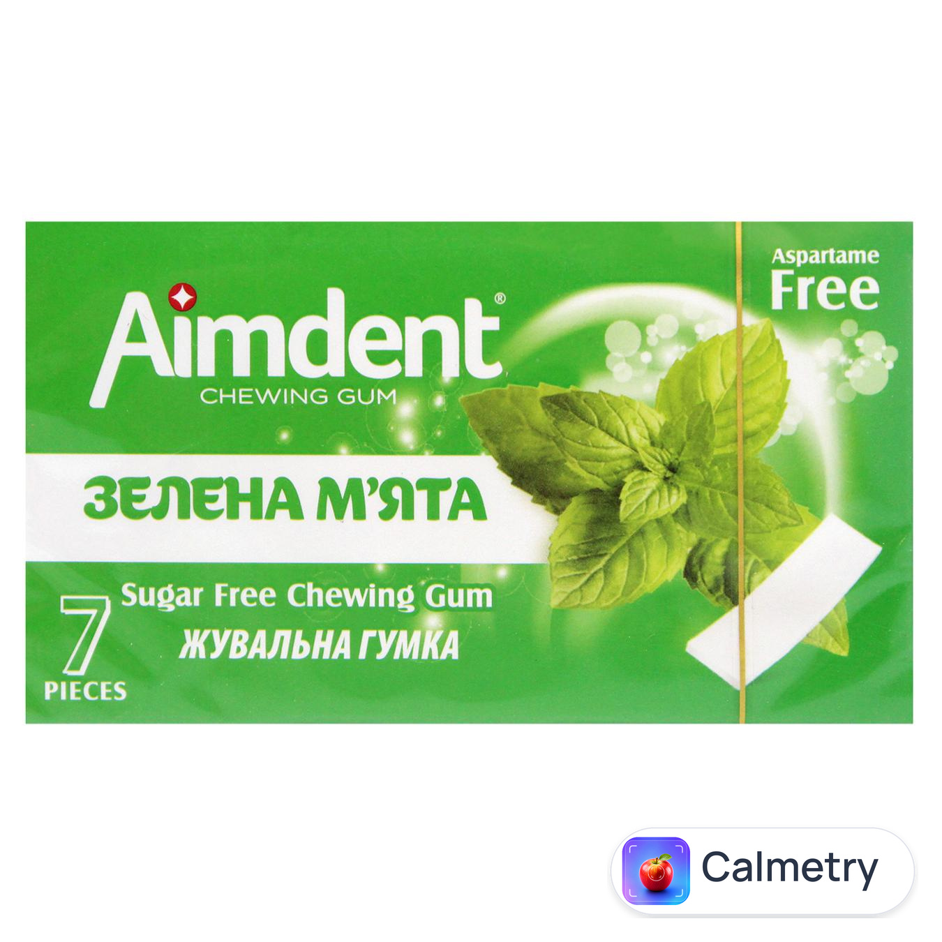 Жувальна гумка Aimdent Зелена м'ята 7шт 14,5г