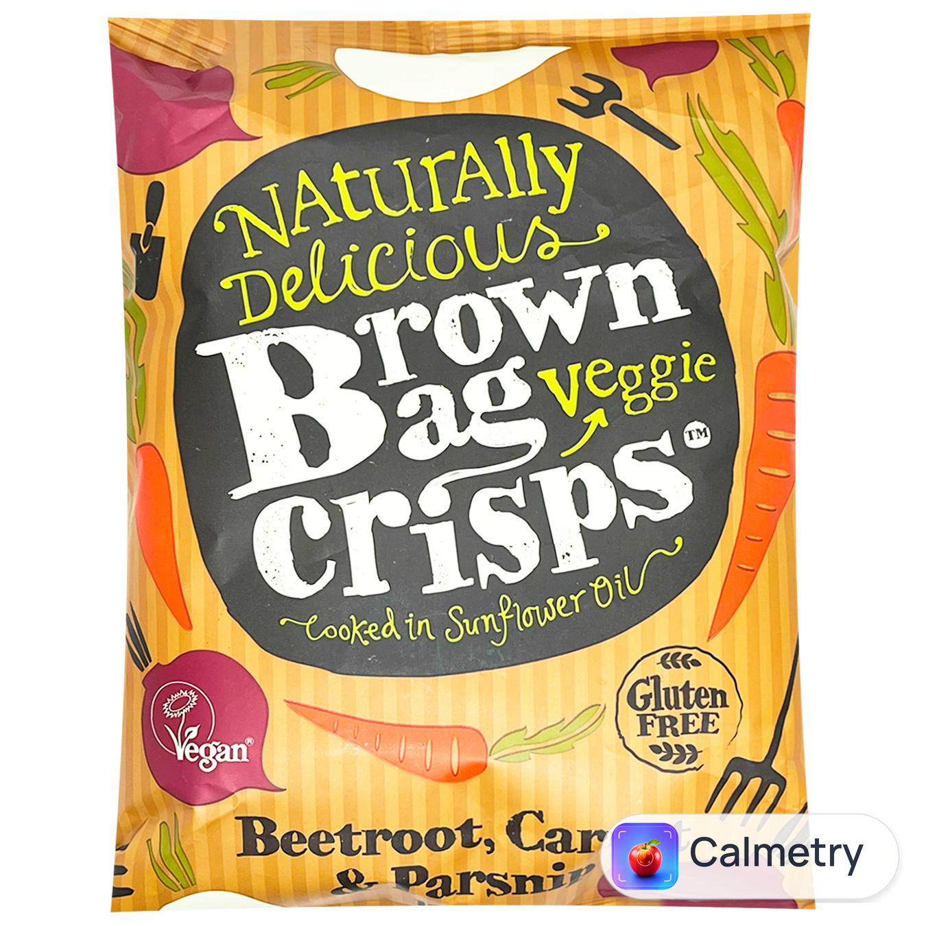 Чипси Brown Bag Crisps з буряка, моркви та пастернаку 120г