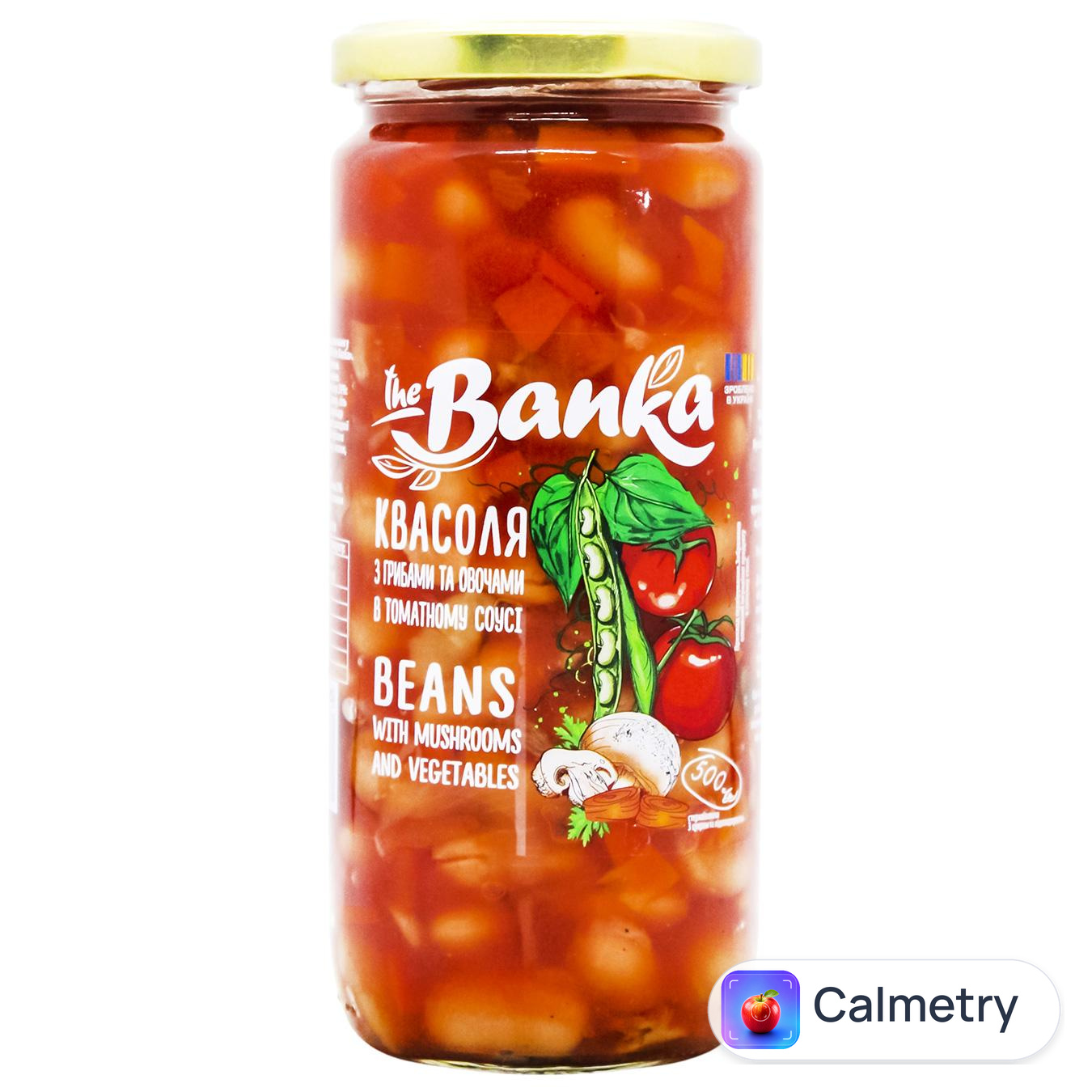 Квасоля The Banka з грибами та овочами в томатному соусі 500г — фото продукту