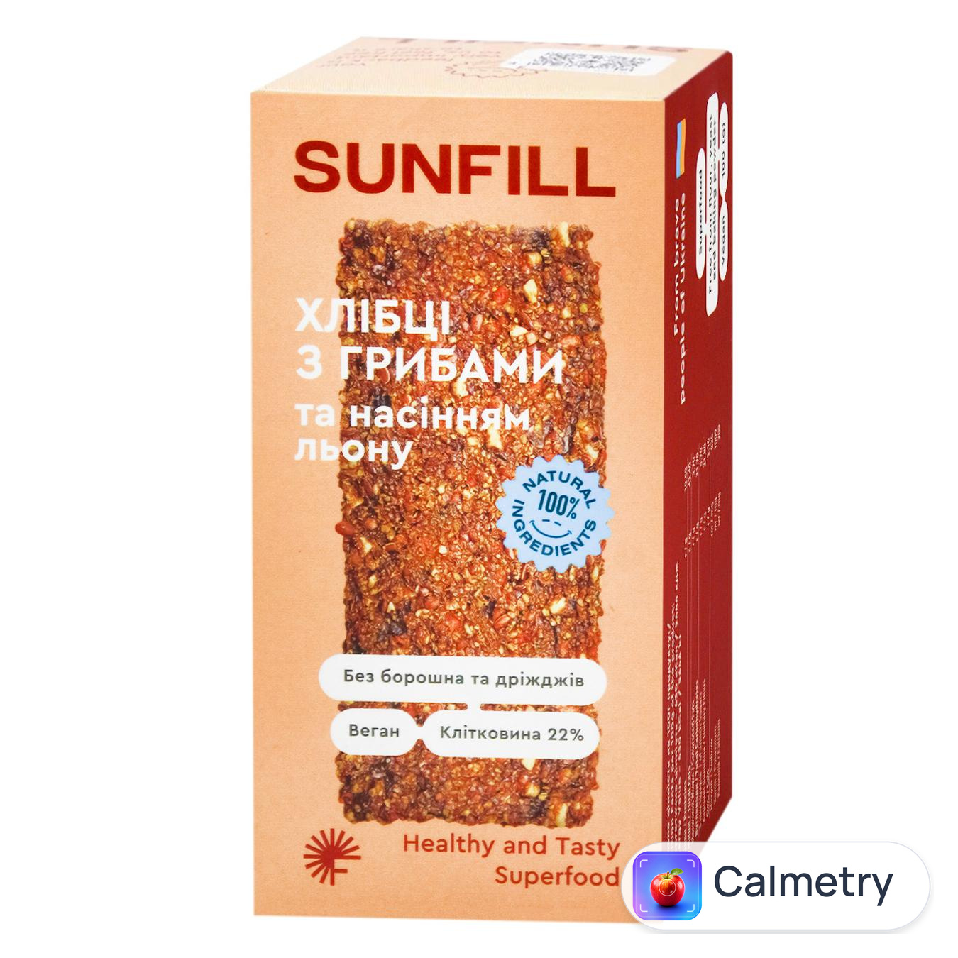 Хлібці Sunfill З грибами 100г — фото продукту