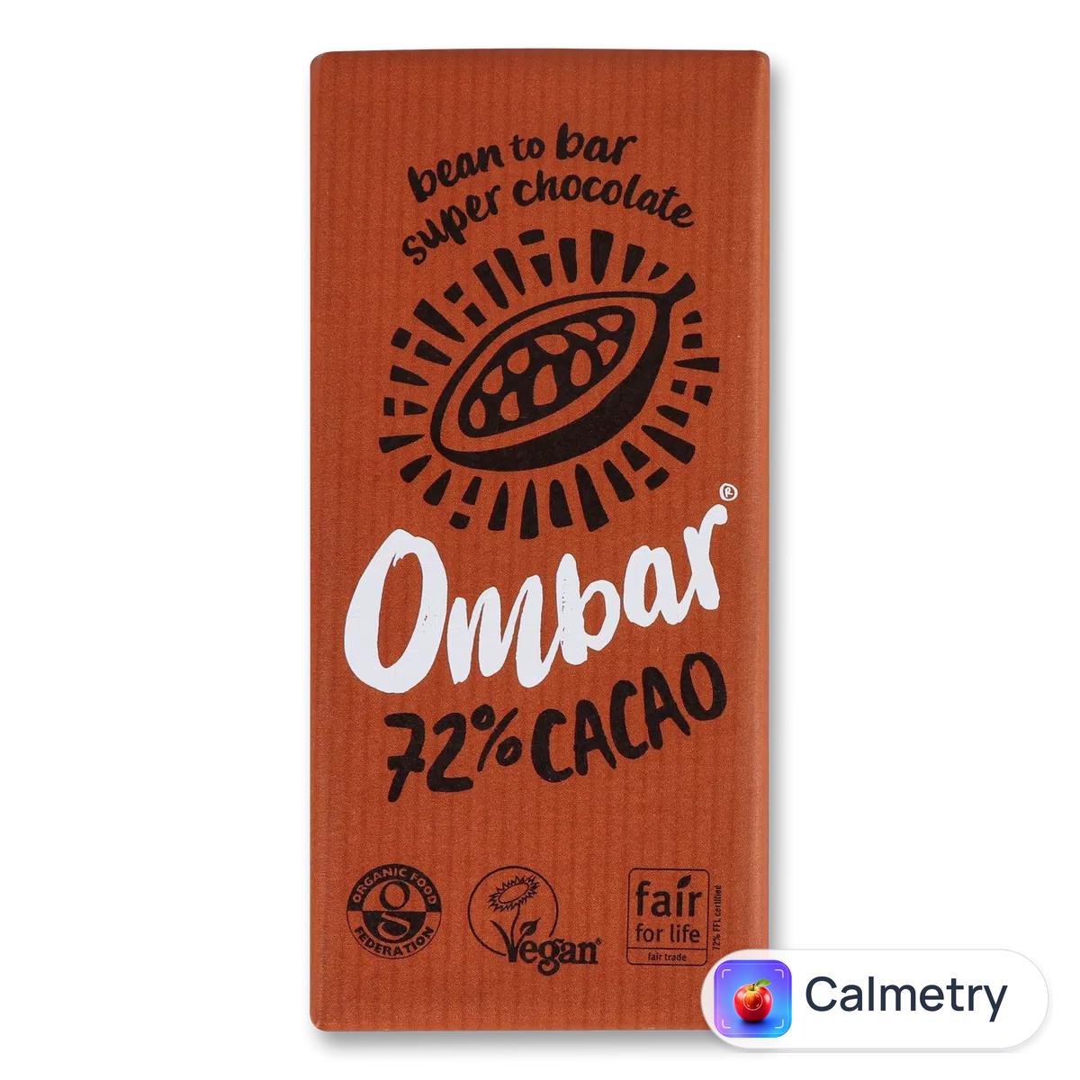 Шоколад чорний Ombar 72% какао 70г