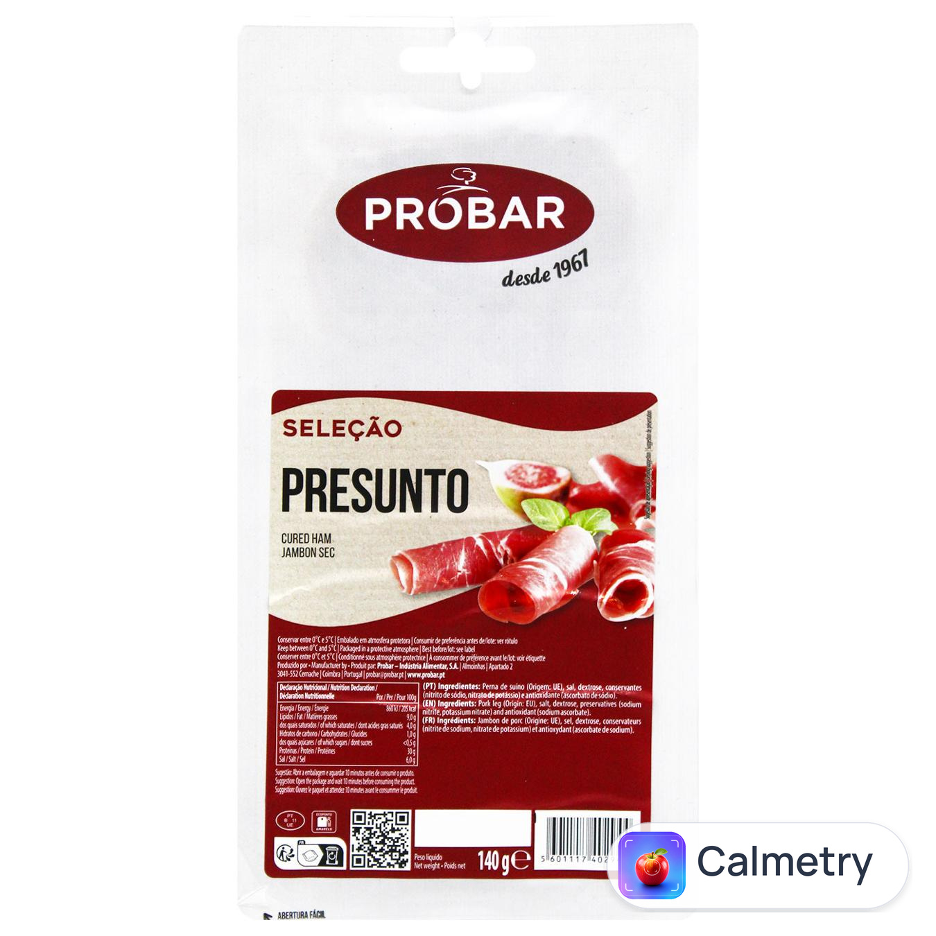 Шинка Probar Презунто Португальський Хамон сиров'ялена 140г