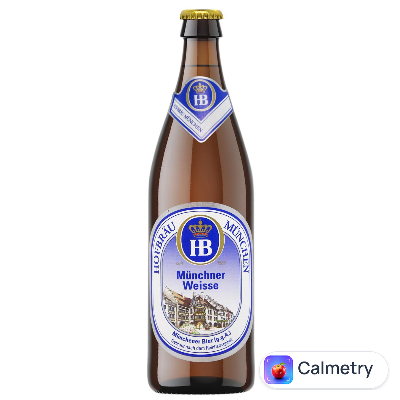 Пиво Hofbrau Munchner Weisse світле нефільтроване 5,1% 0,5л — фото продукту