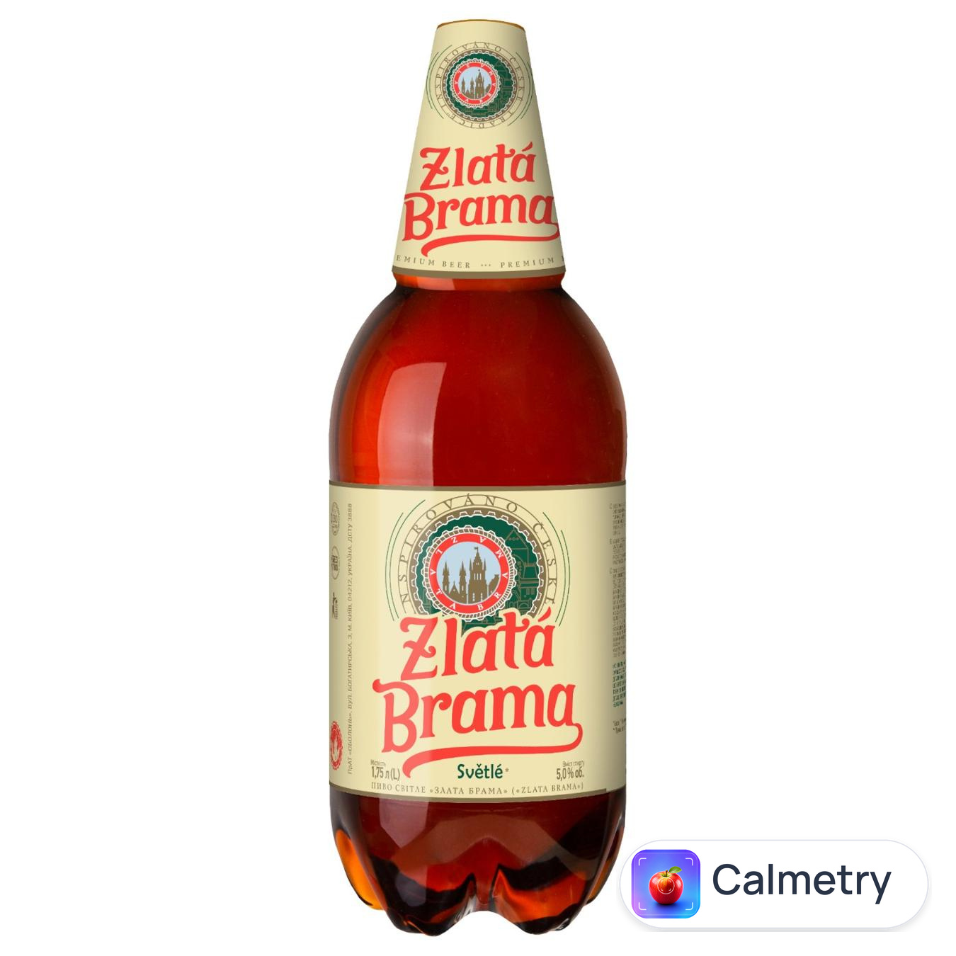 Пиво Zlata Brama світле 5% 1,75л — фото продукту