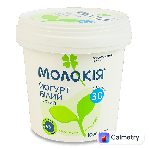 Йогурт Молокія білий густий 3%, 1000г