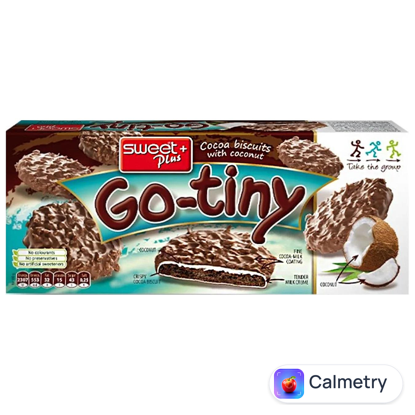 Печиво Sweet Plus Go-Tiny з молочним кремом та кокосовою стружкою 130г
