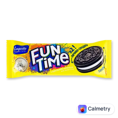 Печиво-сендвіч Lagoda Fun Time з ванільн начинкою