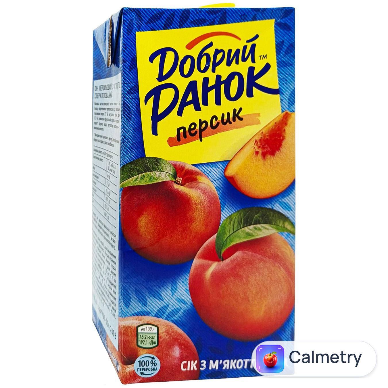 Сік Добрий Ранок персик 1л — фото продукту