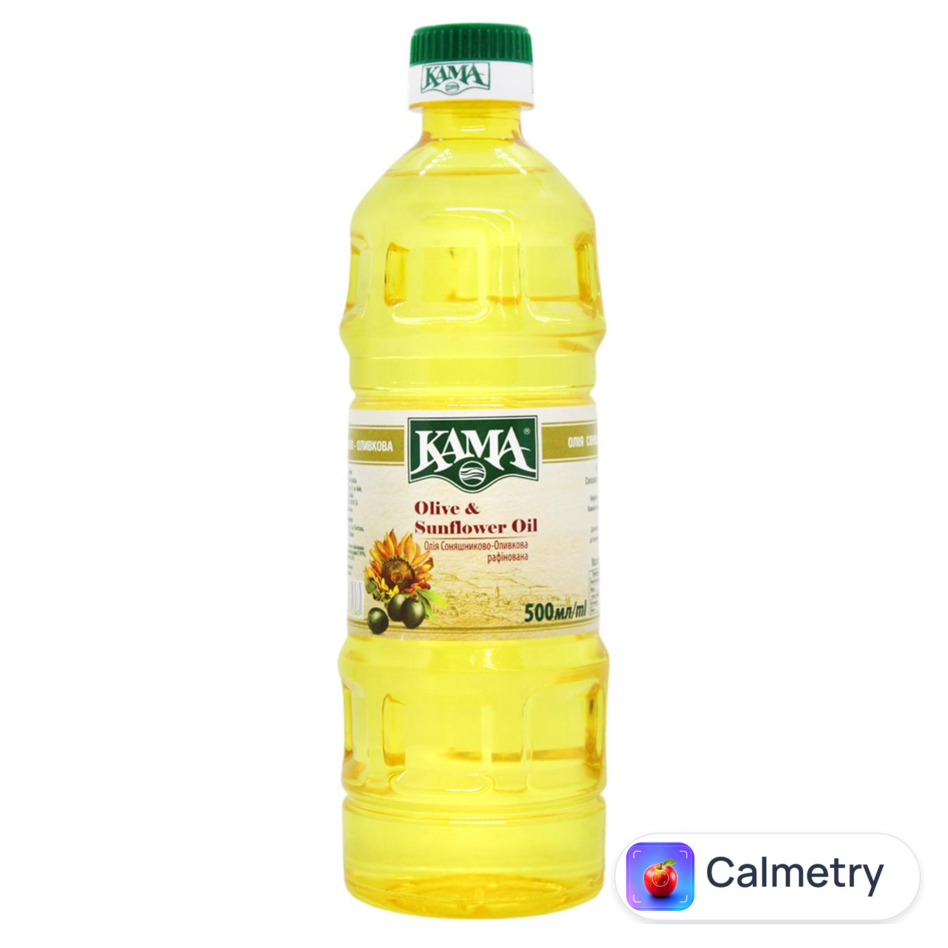 Олiя соняшниково-оливкова Кaмa рафінована 0,5л — фото продукту