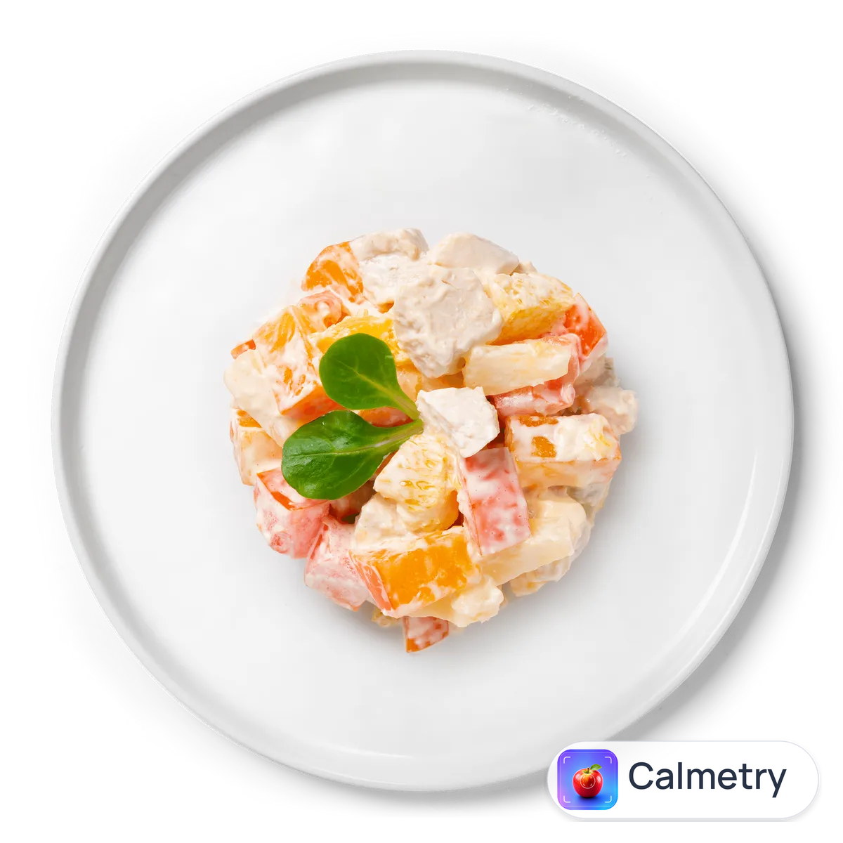Салат з курячим філе та хурмою