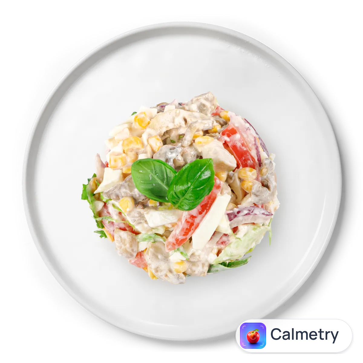 Салат з курячим філе печерицями та яйцями