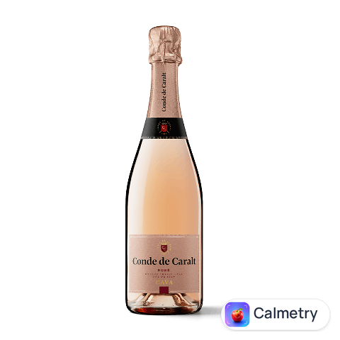 Вино ігристе Conde de Caralt Cava Brut Rose, 0,75л