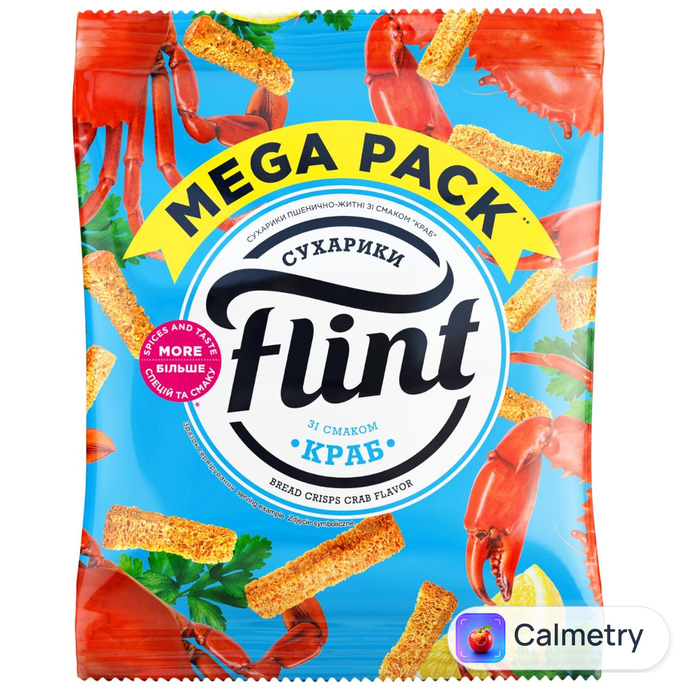 Сухарики Flint зі смаком краба 100г