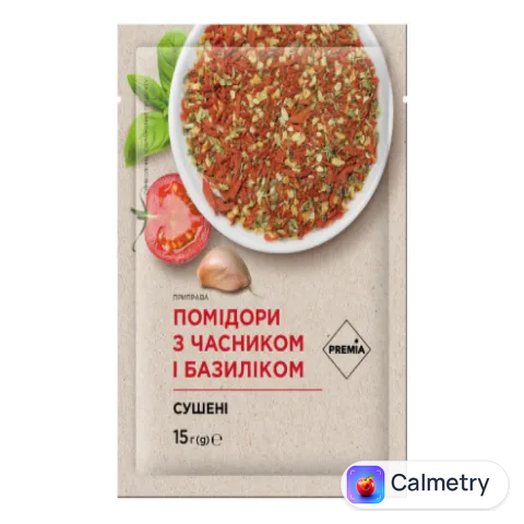 Приправа PREMIA сушені помідори з часником та базиліком