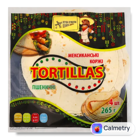 Коржі «Перша Приватна Пекарня» Tortillas пшеничні