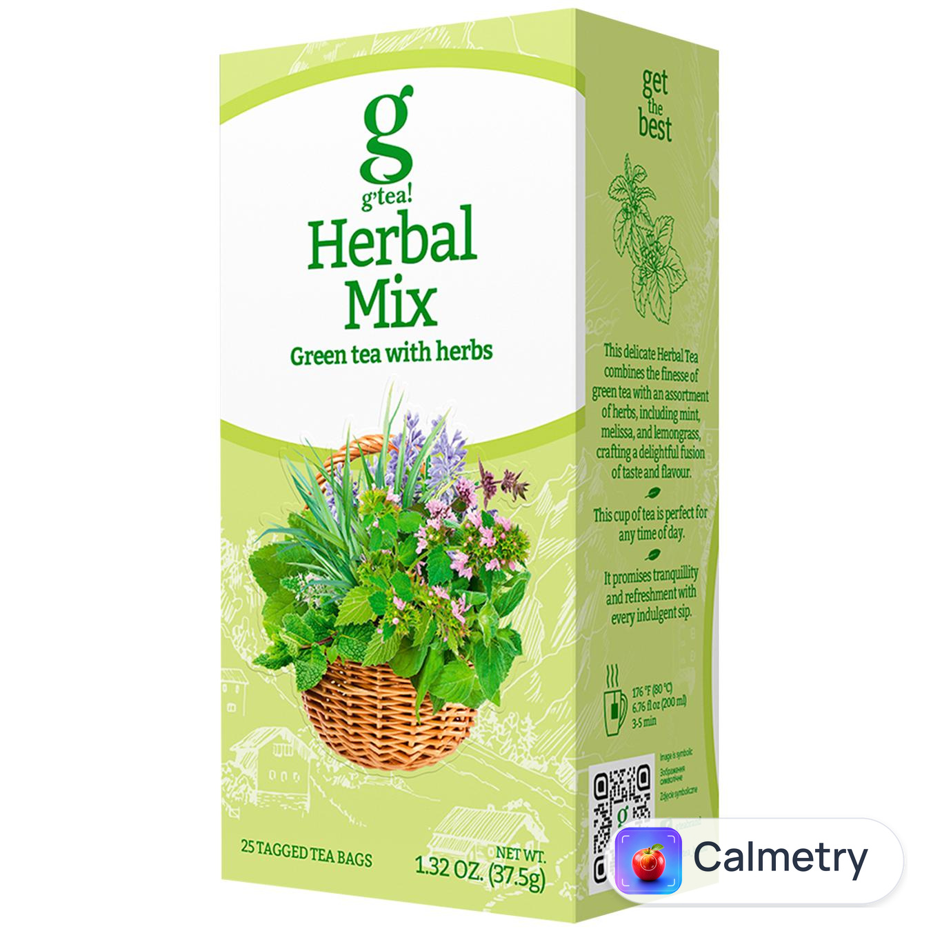 Чай зелений G'tea! Herbal Mix з травами 1,5г*25шт — фото продукту