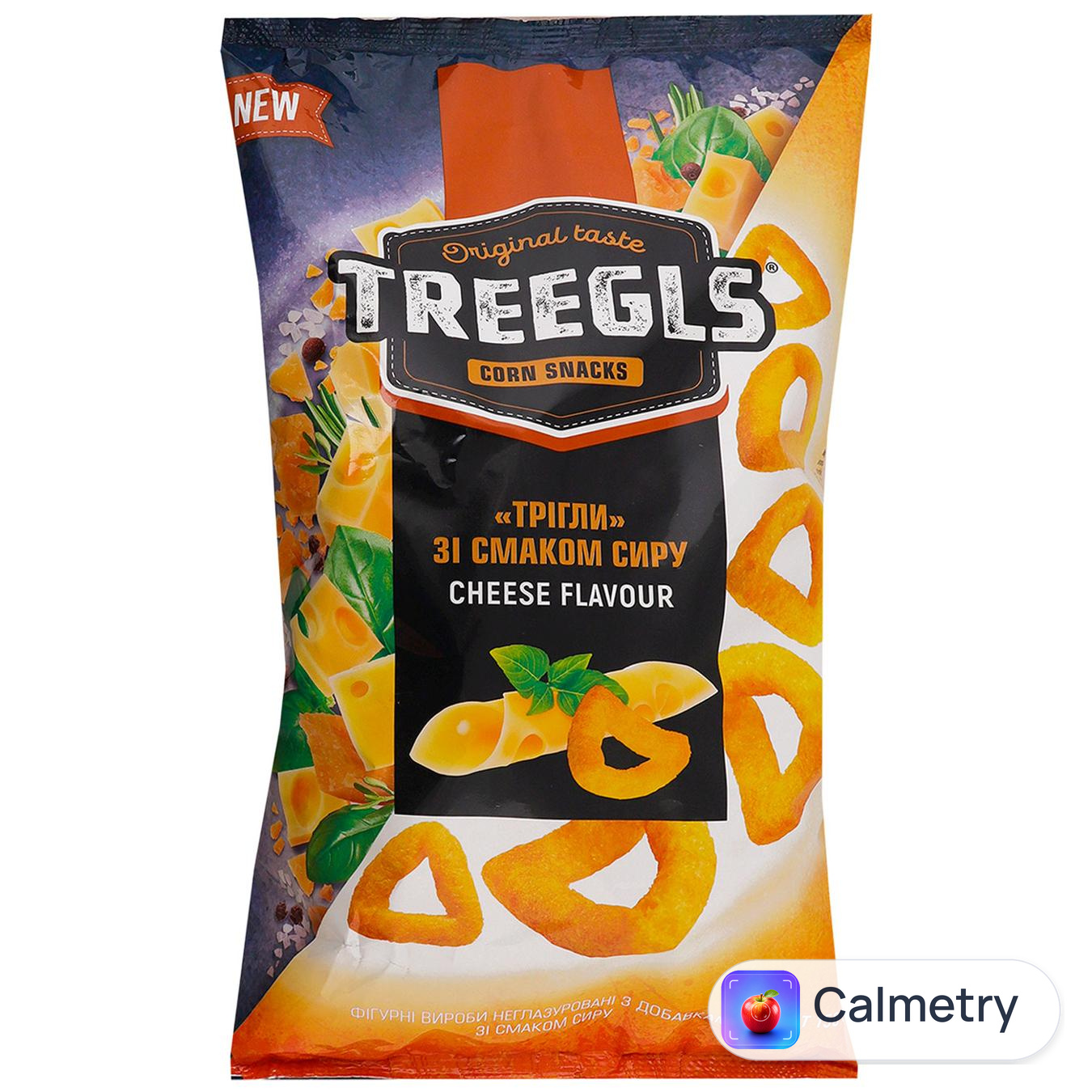 Снеки кукурудзяні Treegls зі смаком сиру 150г — фото продукту