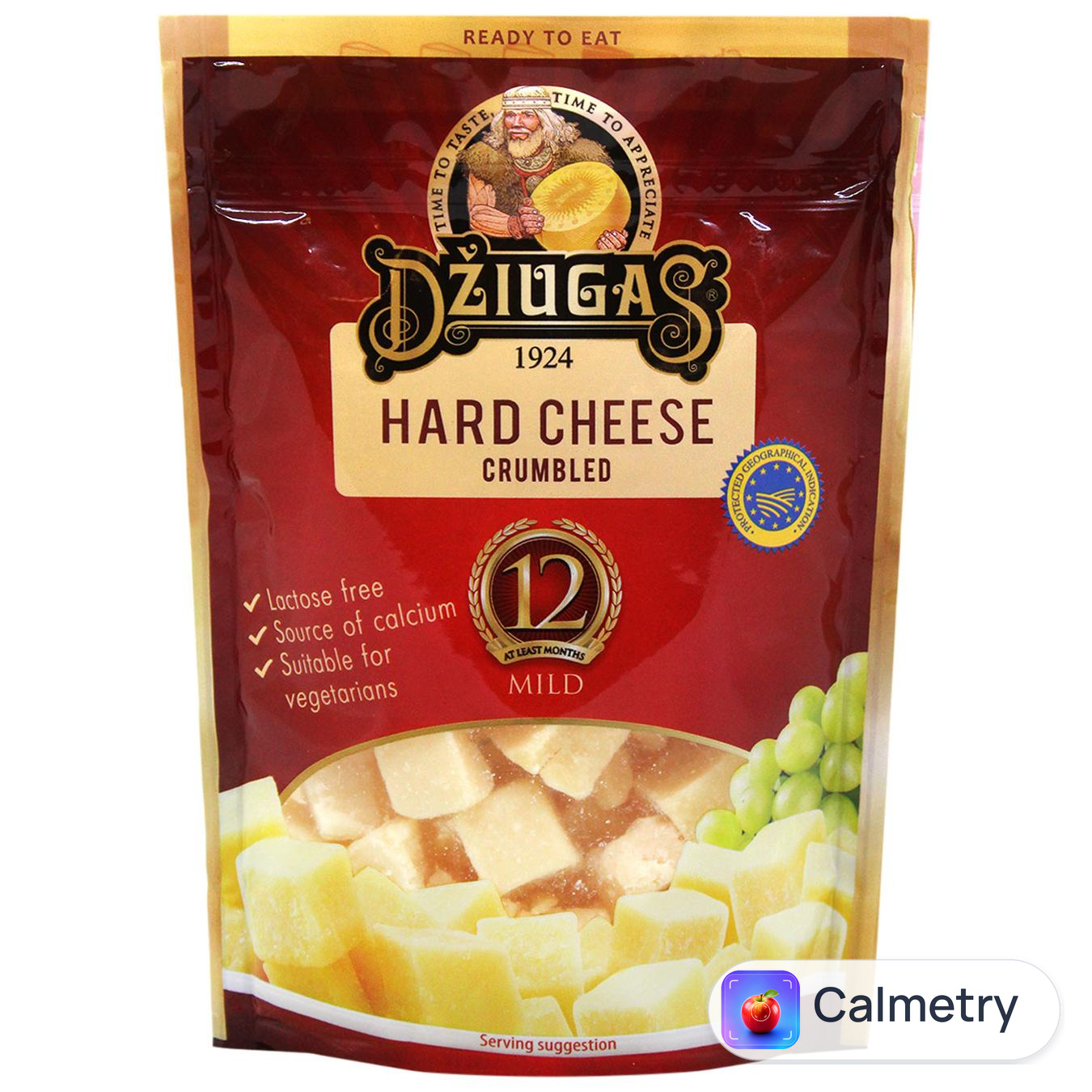 Сир Dziugas 12 місяців 40% 100г — фото продукту