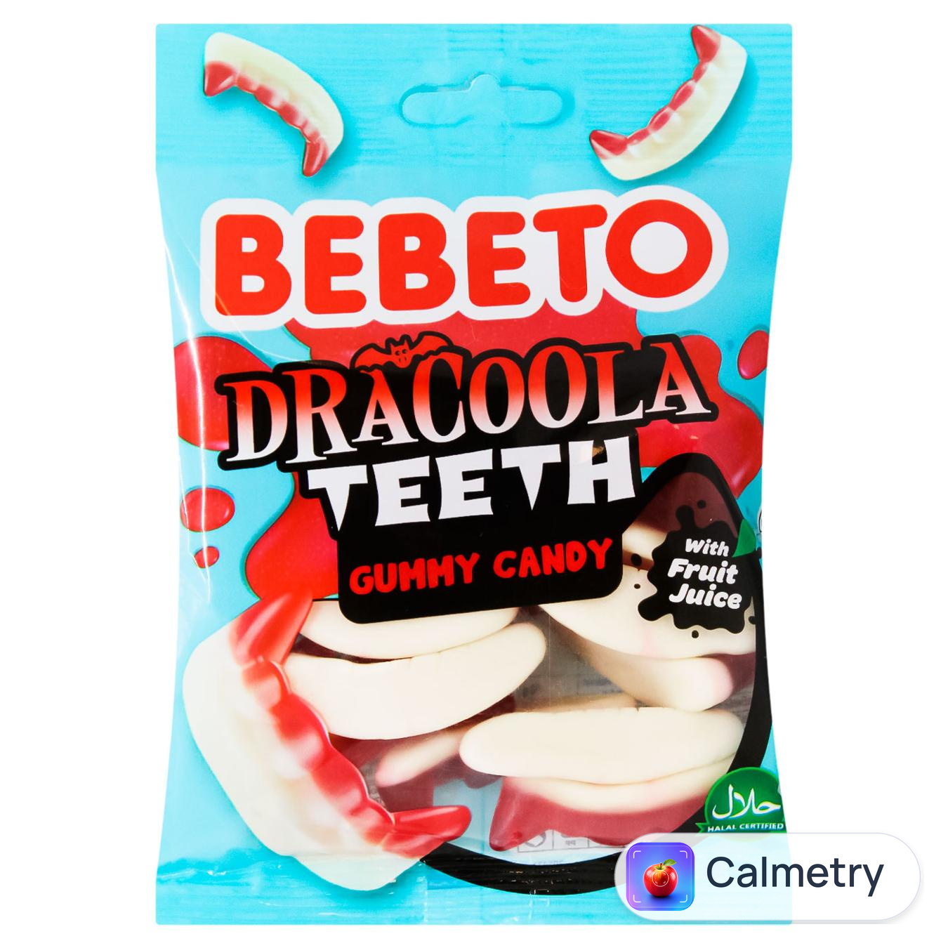 Жувальні цукерки Bebeto Зуби Дракули 80г