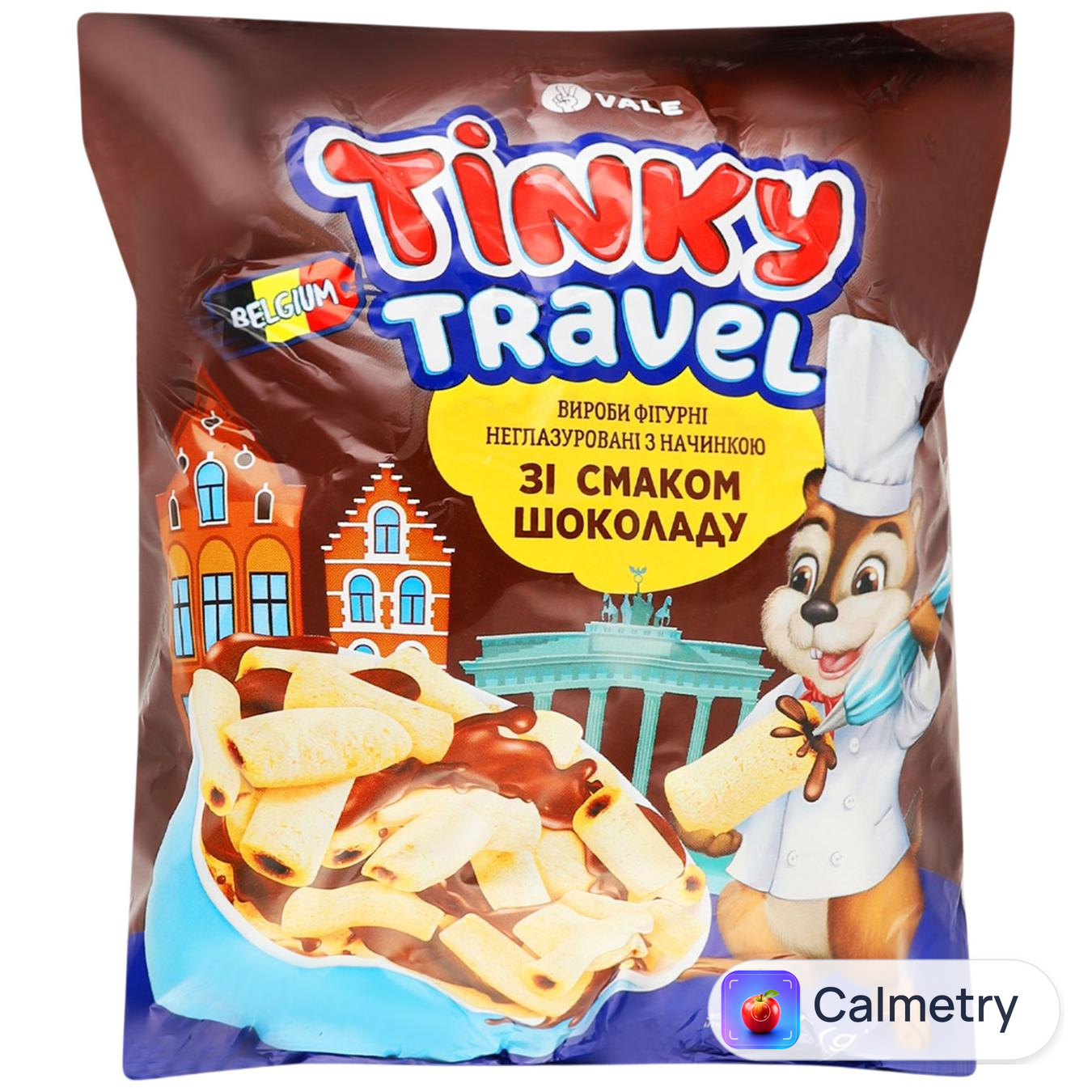 Кукурудзяні палички Vale Tinky Travel зі смаком шоколаду 140г
