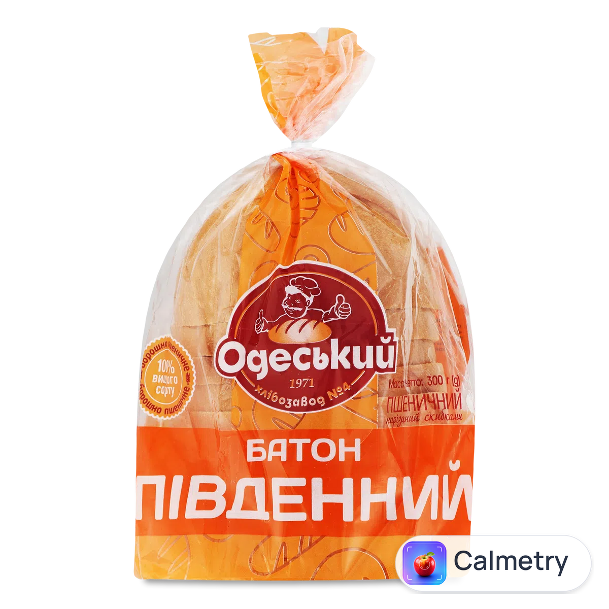 Батон «Одеський ХЗ №4» «Південний» нарізаний 300г Одеський хлібозавод №4