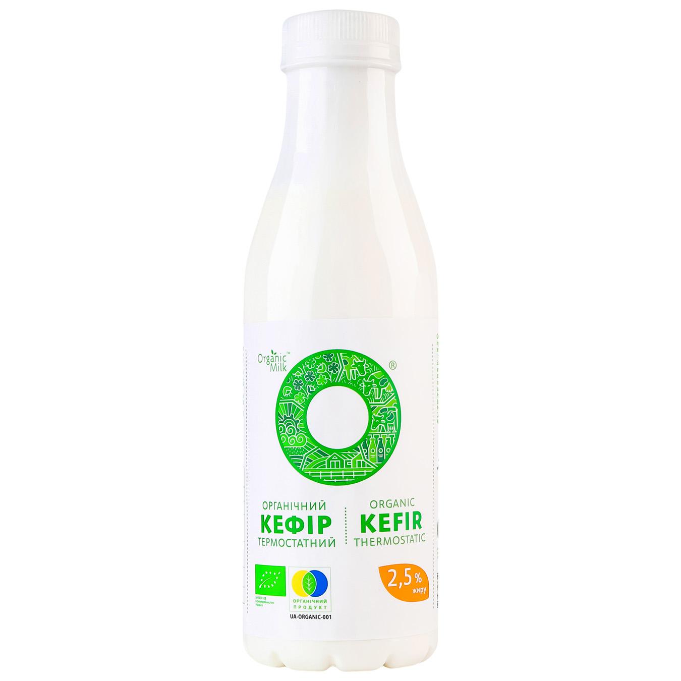 Кефір Organic Milk термостатний 2,5% 450г — фото продукту