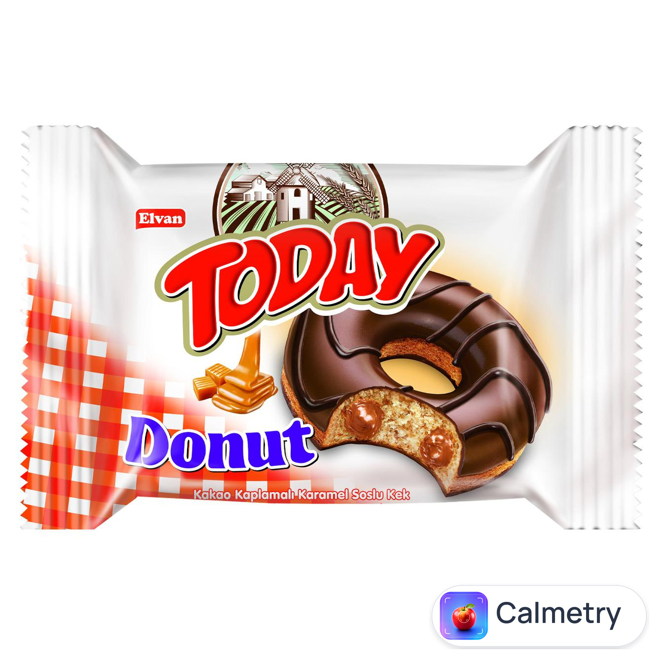 Пончик Today Donut з карамельною начинкою 50г Elvan