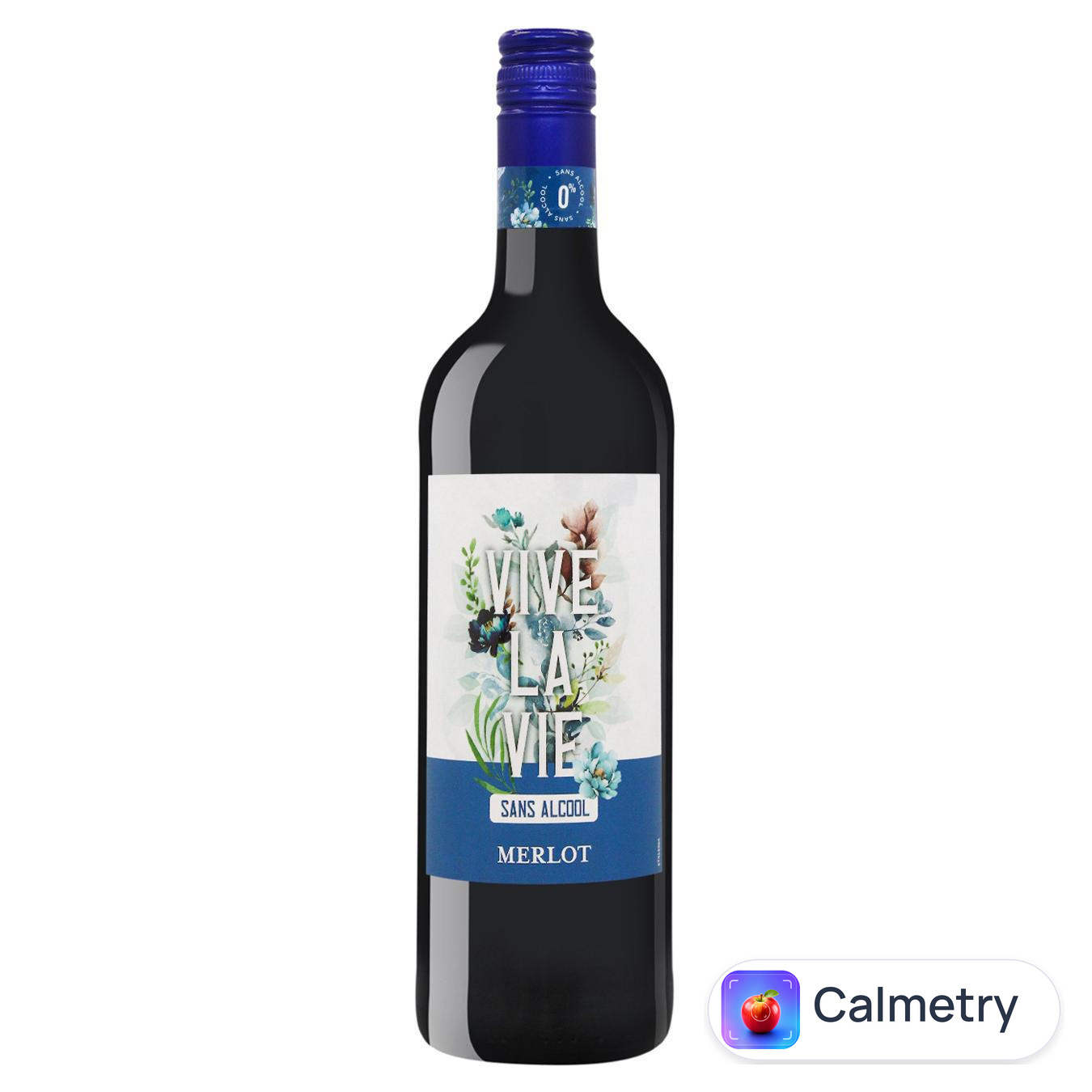 Вино Vive la Vie Merlot червоне напівсолодке безалкогольне 0,75л