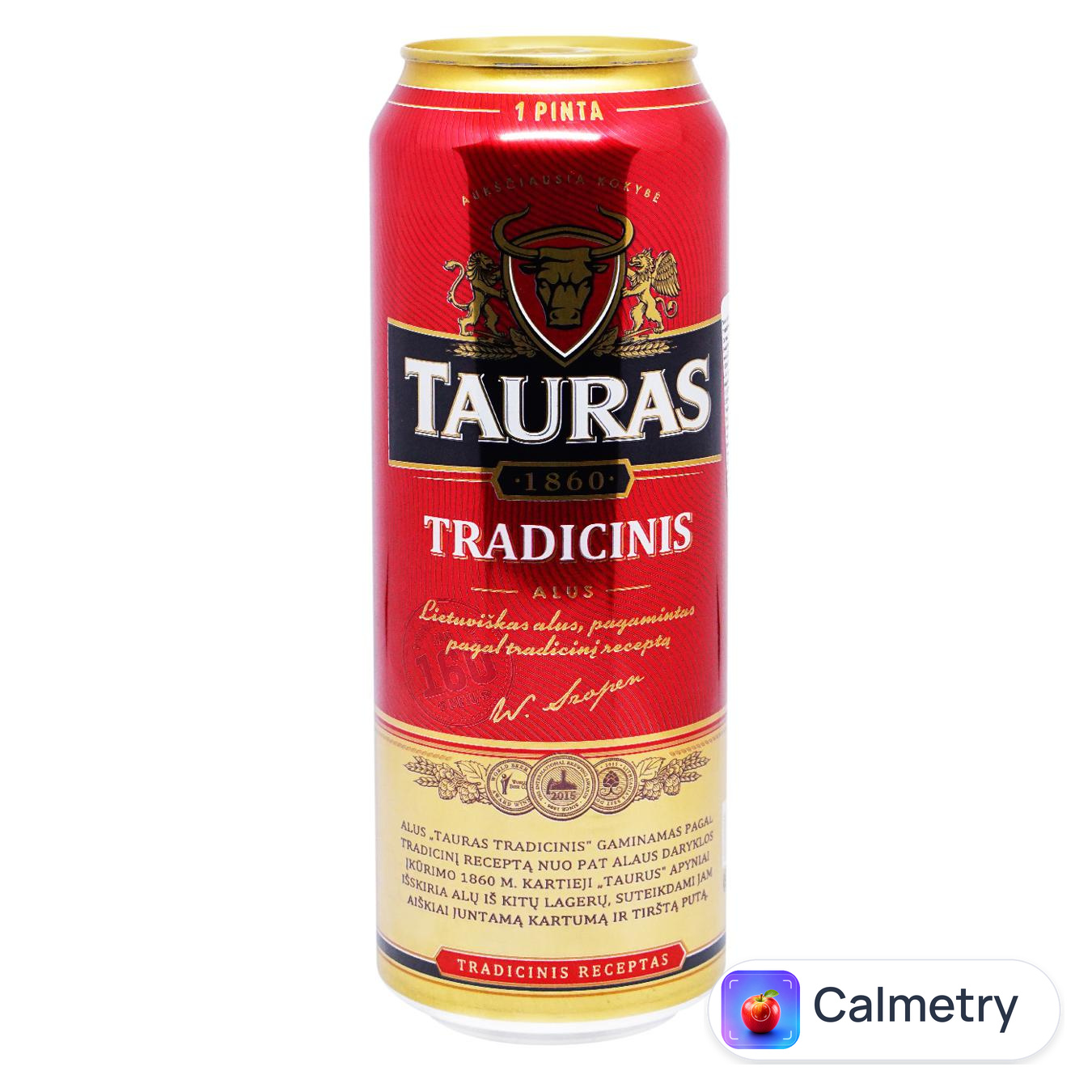 Пиво Tauras Tradicinis світле 6% 0,5л