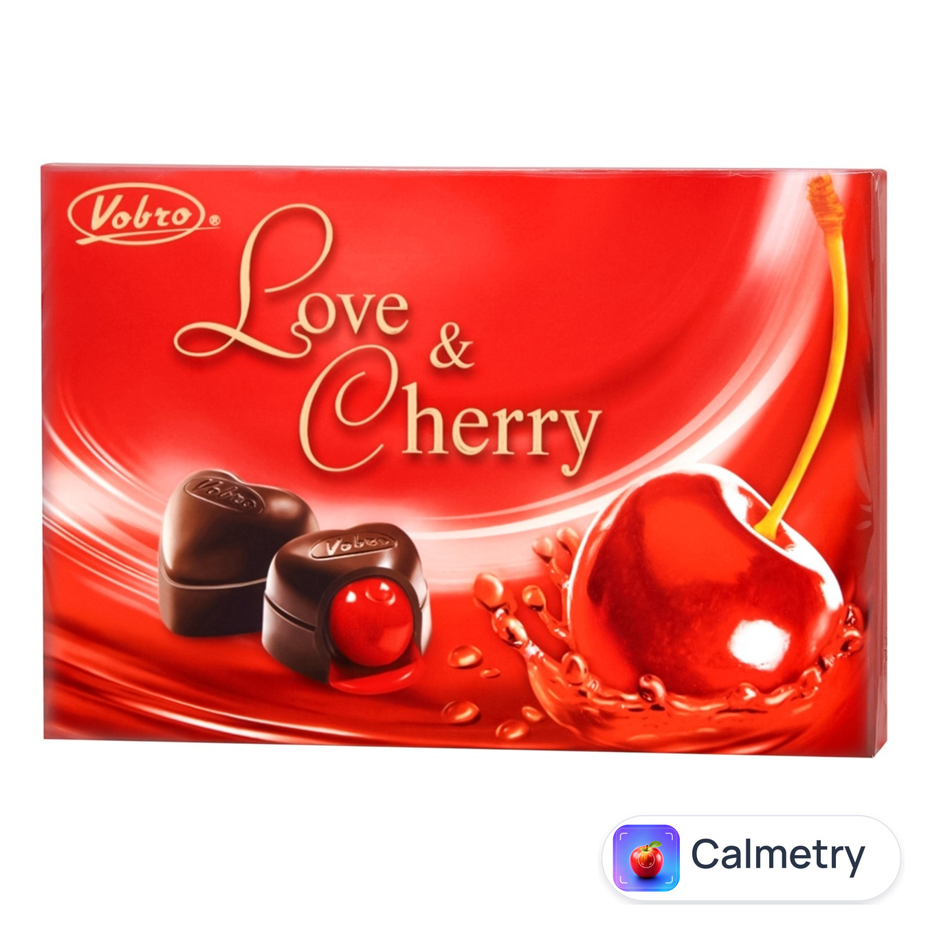 Цукерки Vobro Love & Cherry шоколадні 198г