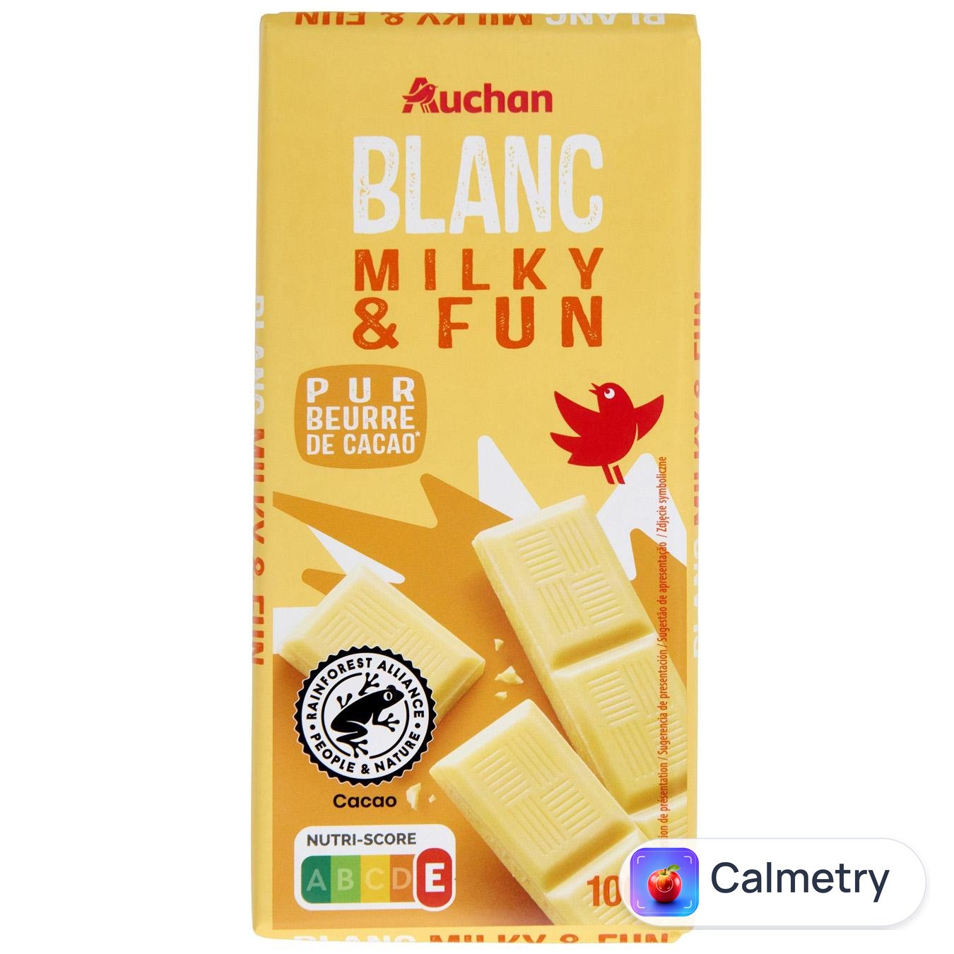 Шоколад білий Auchan Milky&Fun 100г