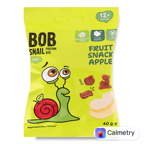 Снек Bob Snail яблуко, 40г