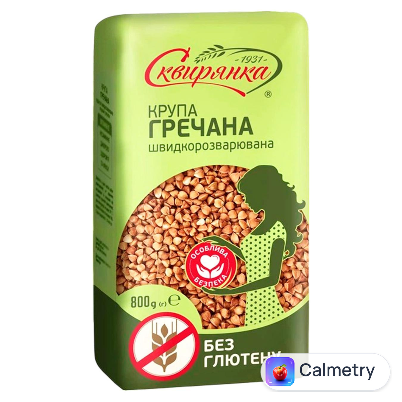 Крупа Сквирянка гречана швидкорозварювана без глютену 800г — фото продукту