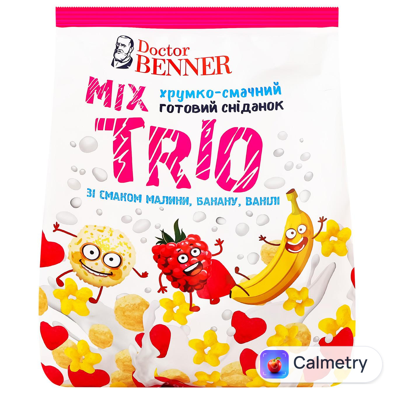 Сніданок сухий Doctor Benner Mix Trio 400г — фото продукту