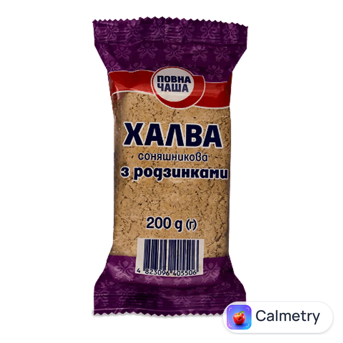 Халва «Повна Чаша»® соняшникова з родзинками 200г