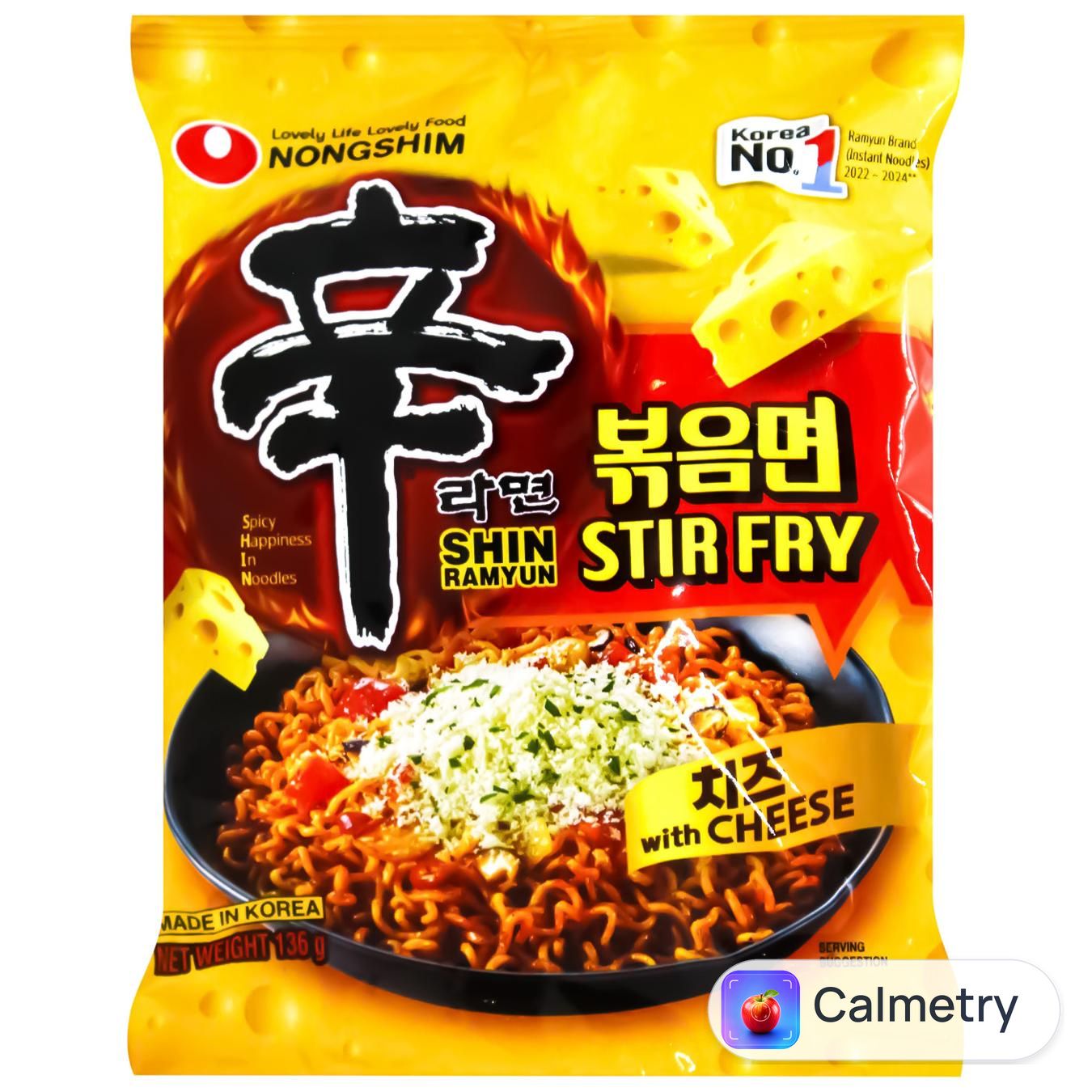 Локшина Nongshim Shin Ramyun Stir Fry зі смаком сиру 136г