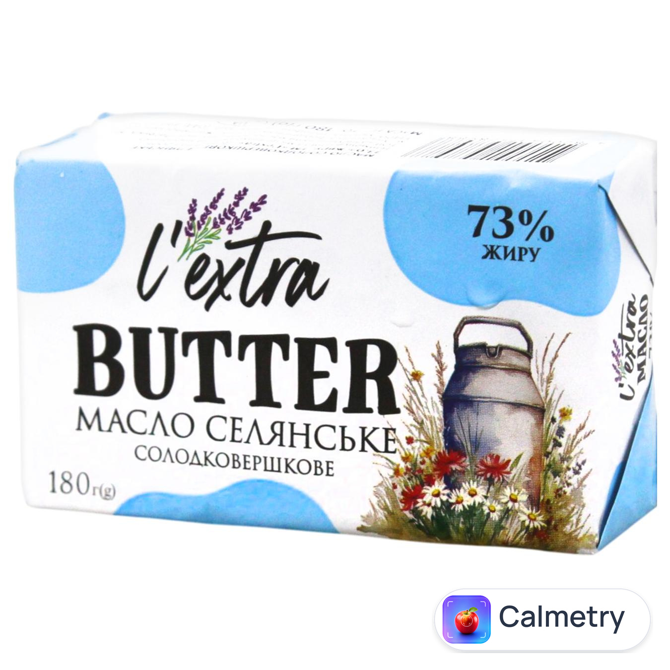 Масло L'extra селянське солодковершкове 73% 180г
