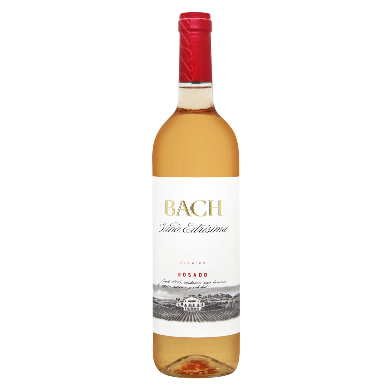 Вино Bach Vina Extrisima Rosado рожеве сухе 13,5% 0,75л — фото продукту