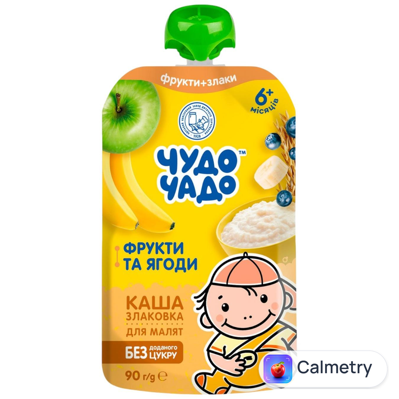 Пюре Чудо-Чадо Фрукти та ягоди каша злакова 90г