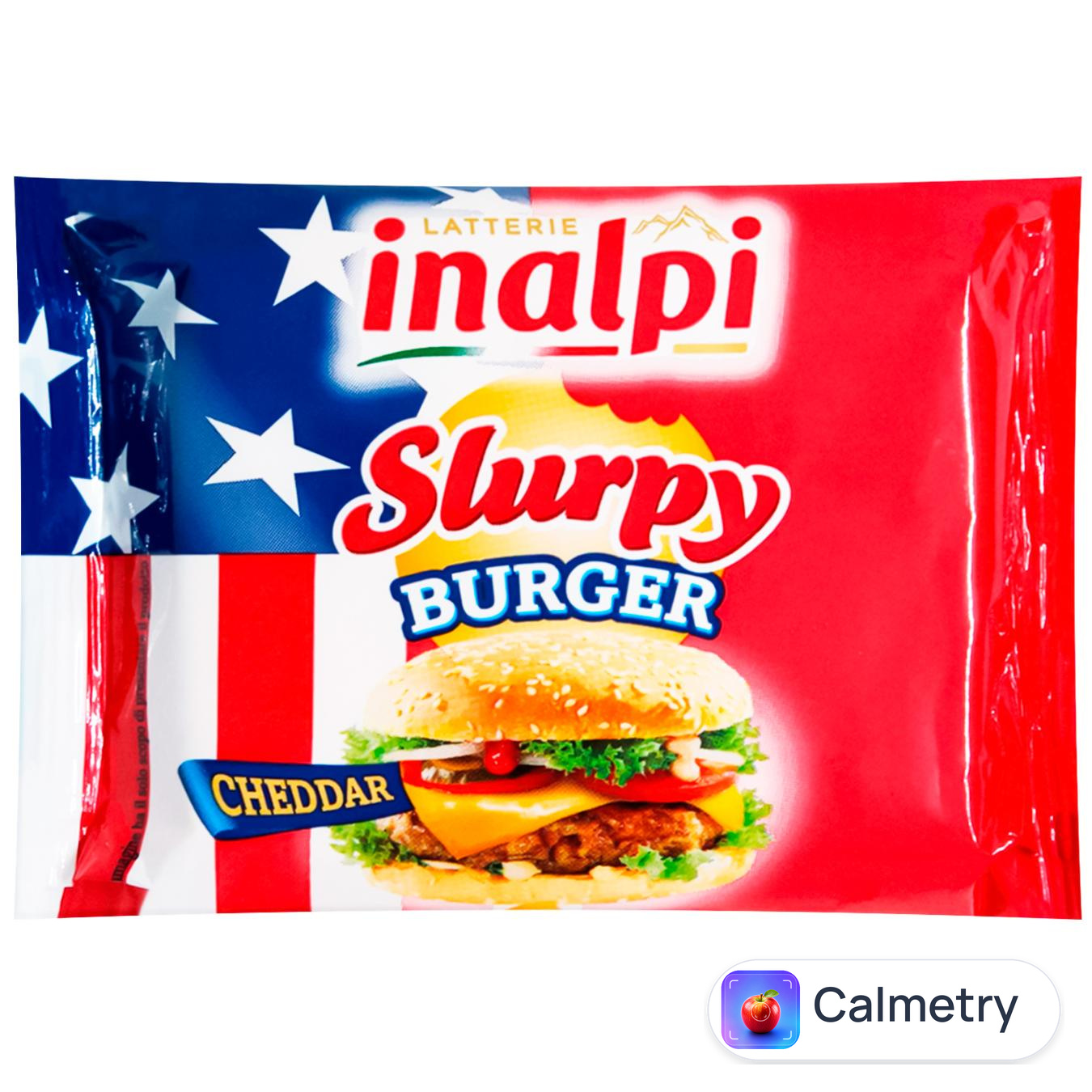 Сир плавлений Inalpi Slurpy Burger Cheddar слайси 175г