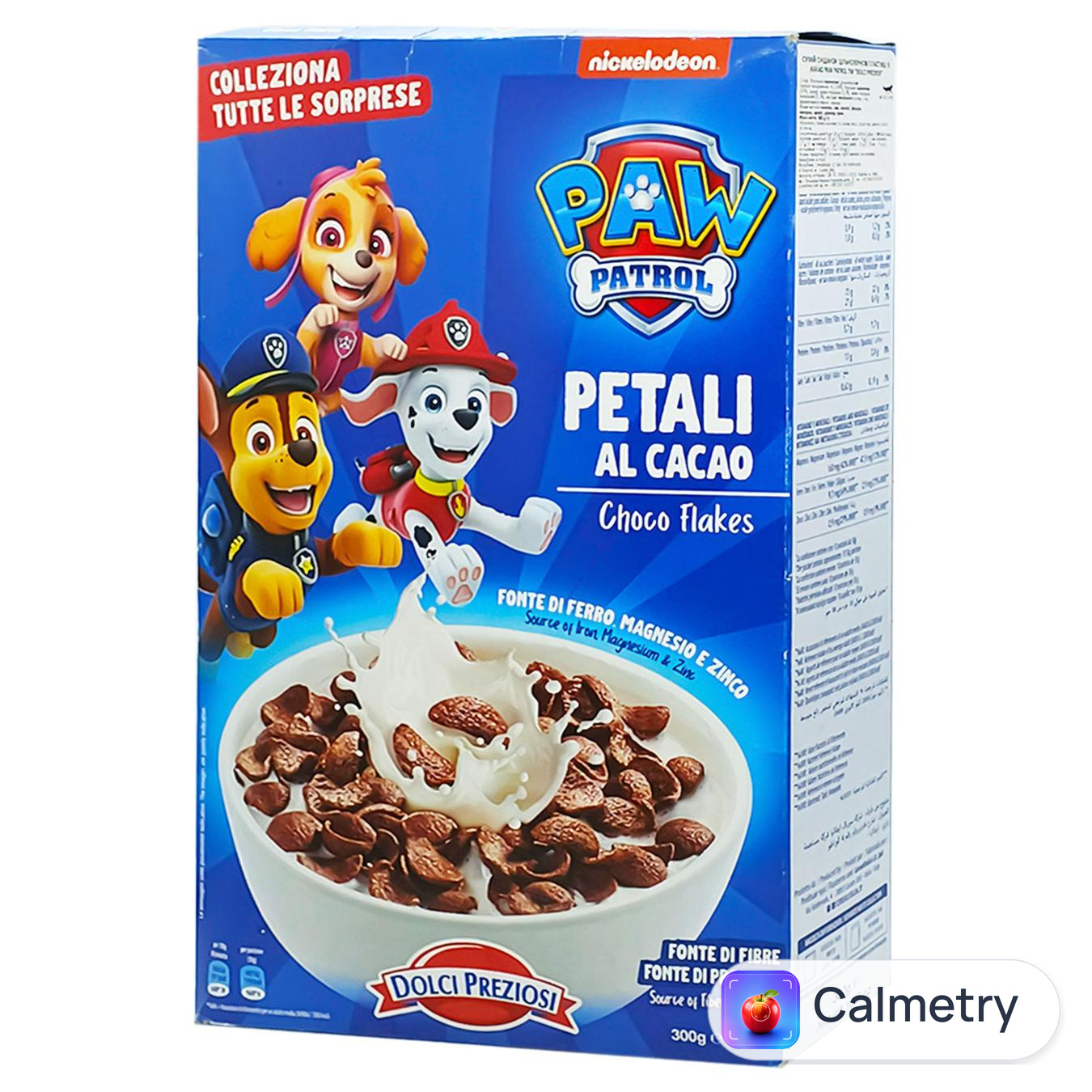 Пластівці Dolci Preziosi Paw Patrol цільнозернові з какао 376г